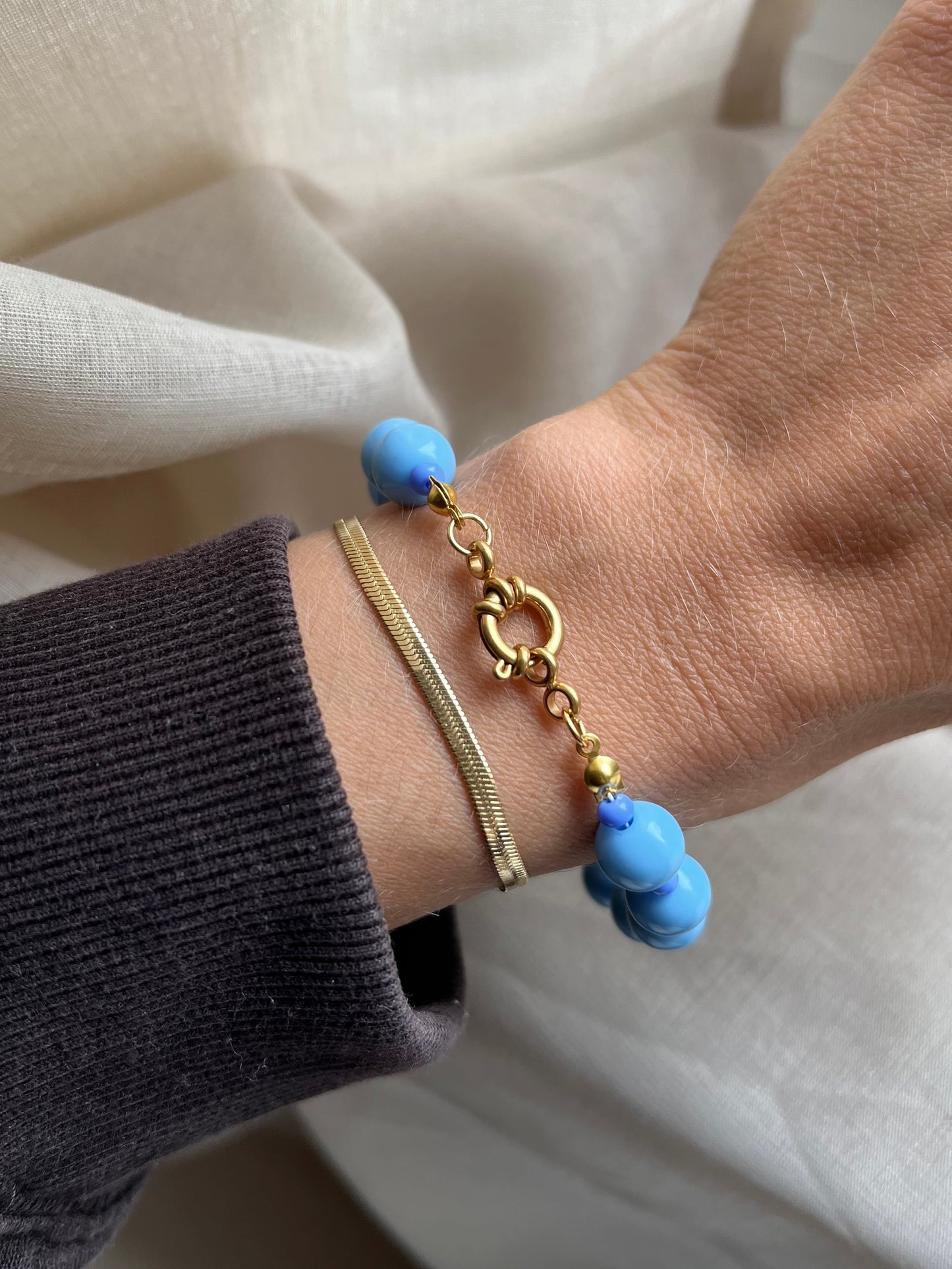Dotty Blue Armband