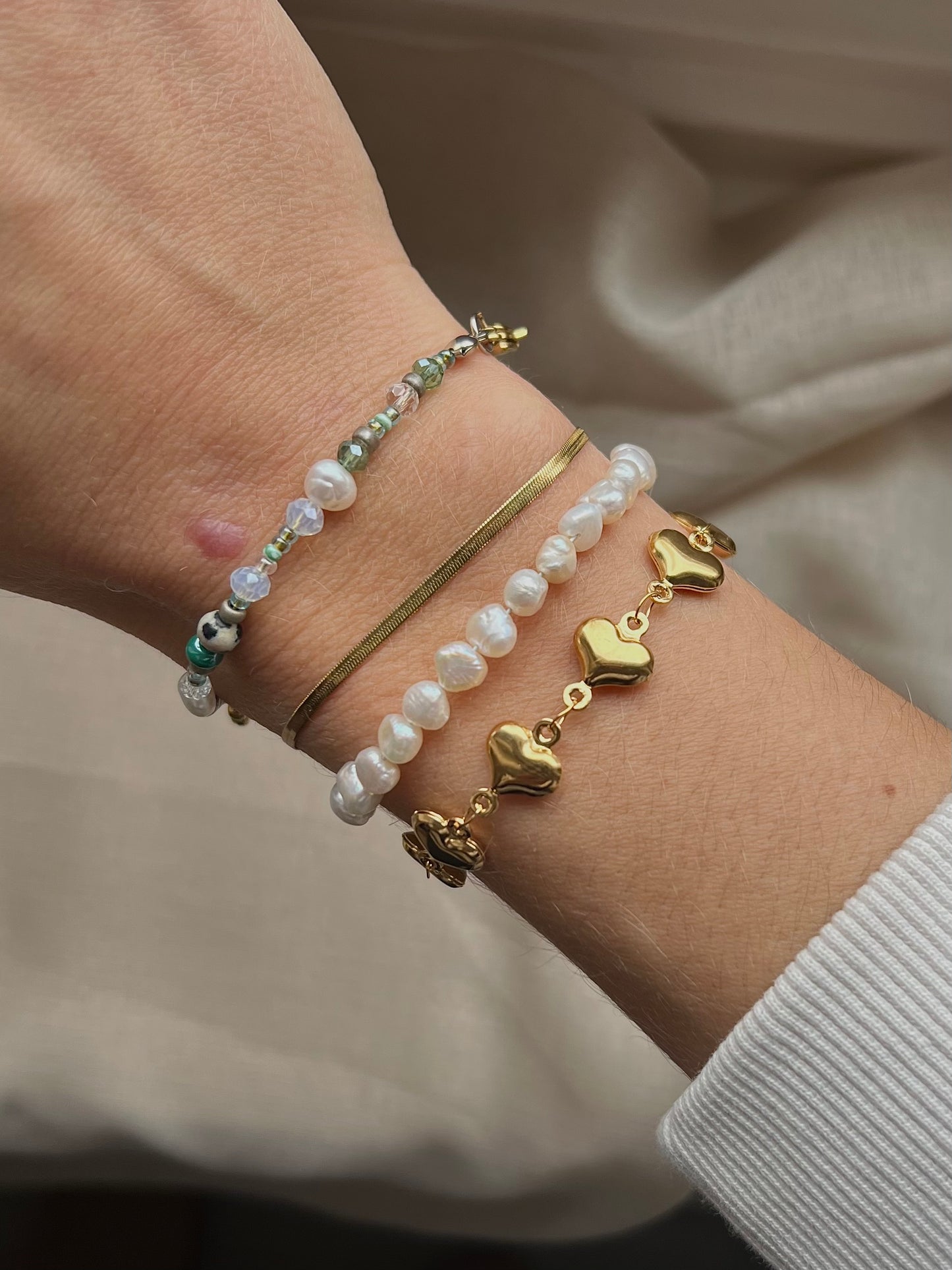 Armband Golden Heart