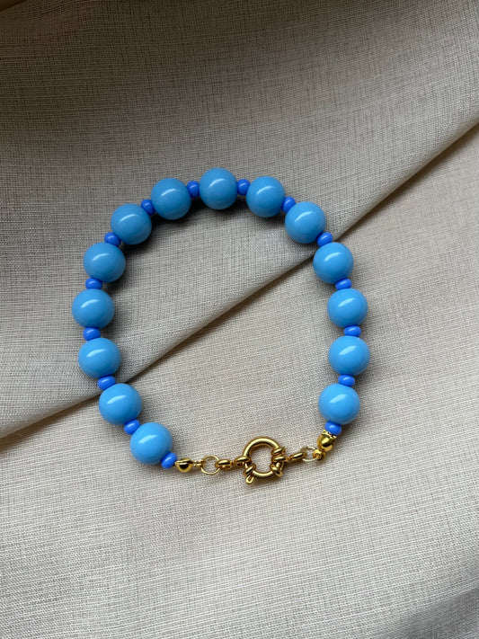 Dotty Blue Armband