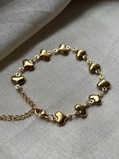 Armband Golden Heart
