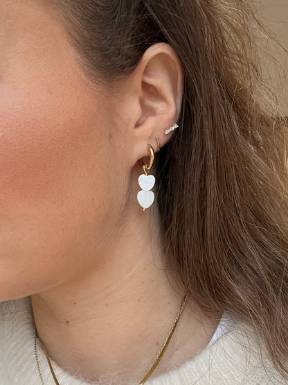 Ohrring Double Heart