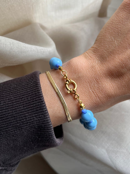 Dotty Blue Armband