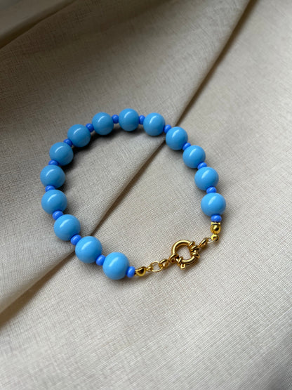 Dotty Blue Armband