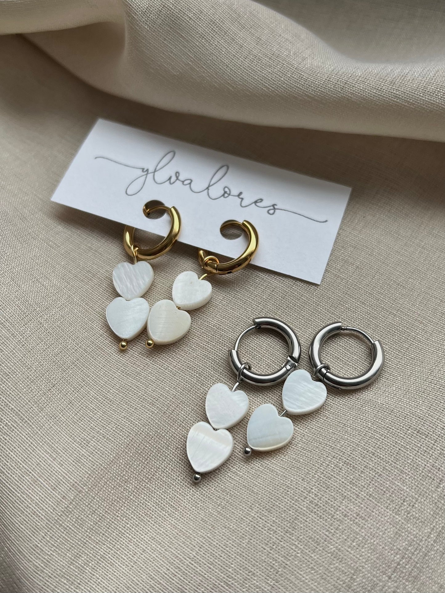 Ohrring Double Heart