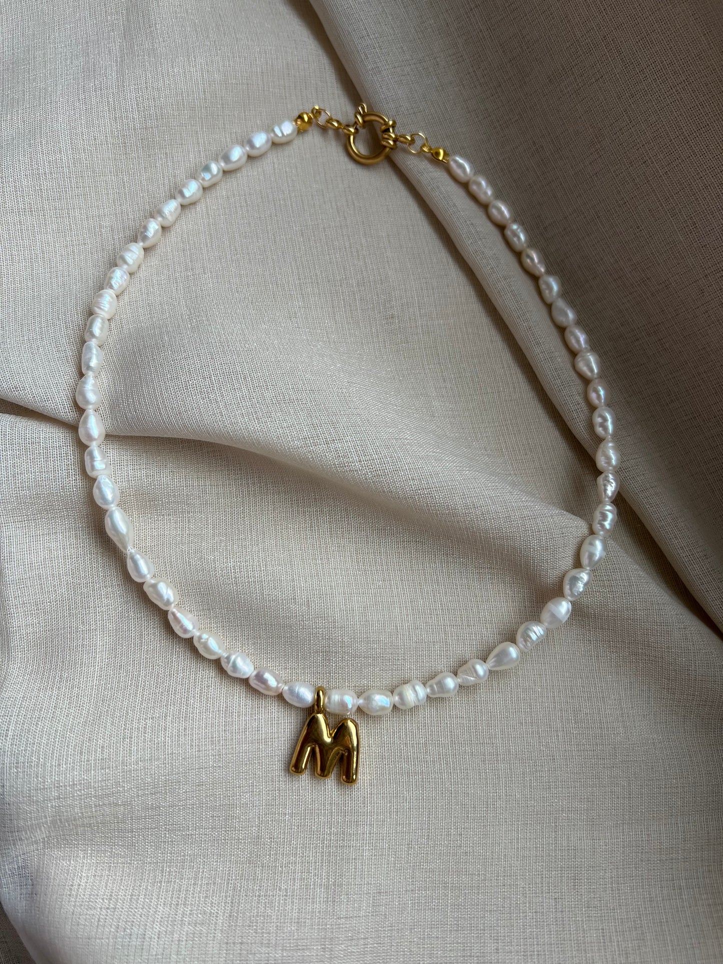individuelle kette bubble buchstabe